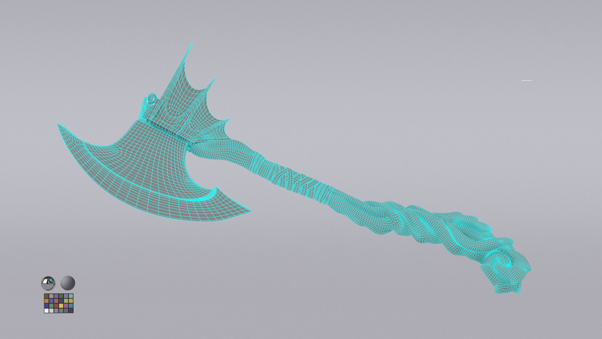 Fantasy Axe  3D model_29