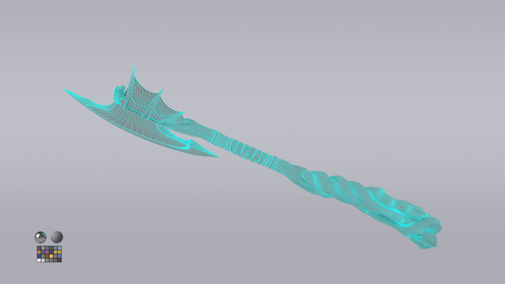 Fantasy Axe  3D model_22