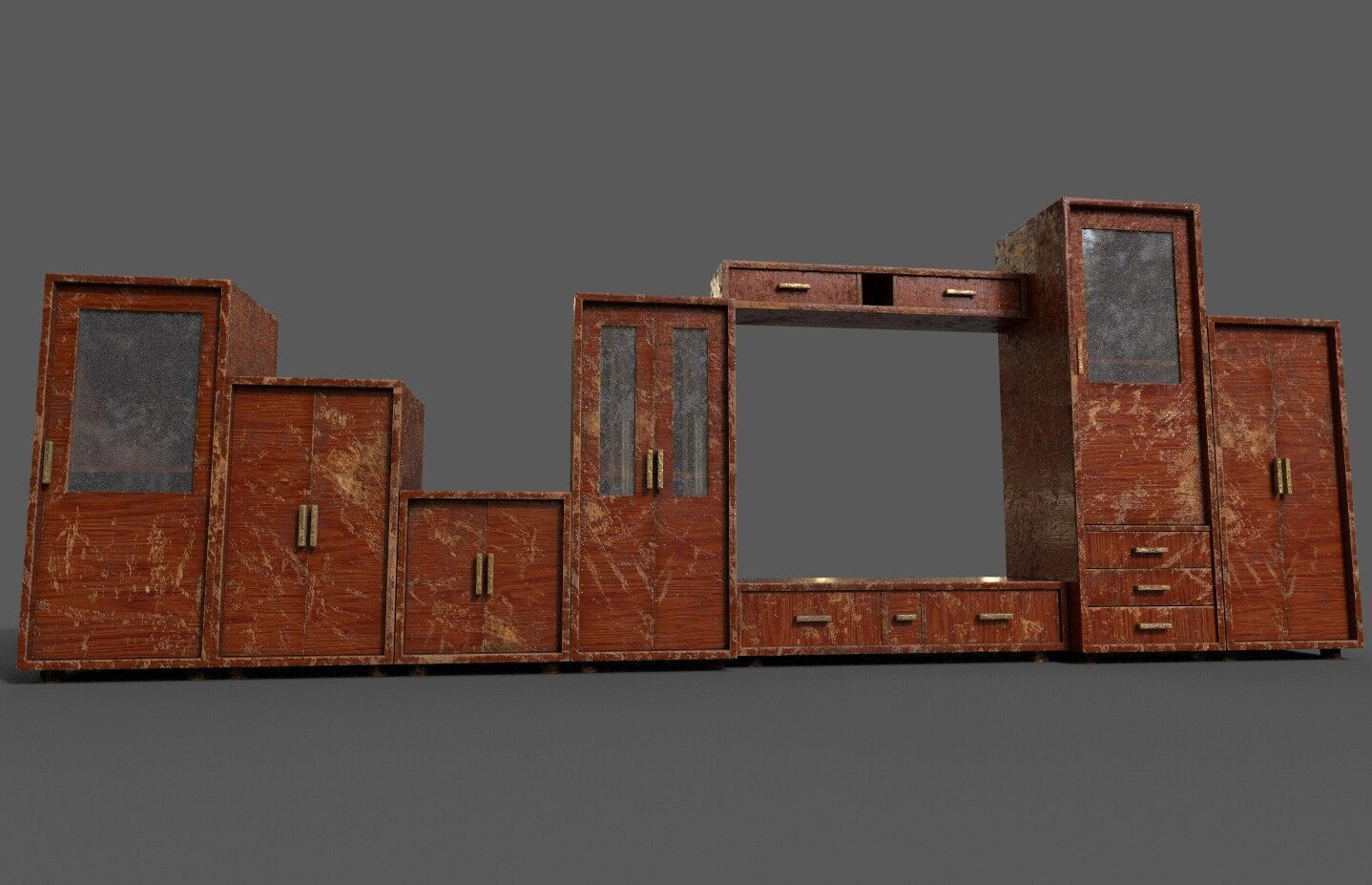 Pack 2 Sets Modern Furniture 3D Model Low-poly 3D model_7