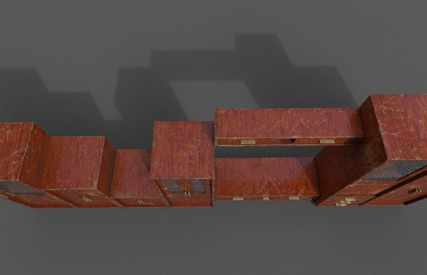 Pack 2 Sets Modern Furniture 3D Model Low-poly 3D model_10