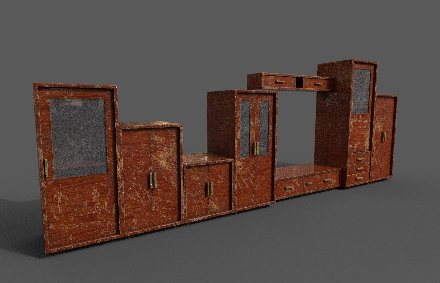 Pack 2 Sets Modern Furniture 3D Model Low-poly 3D model_6