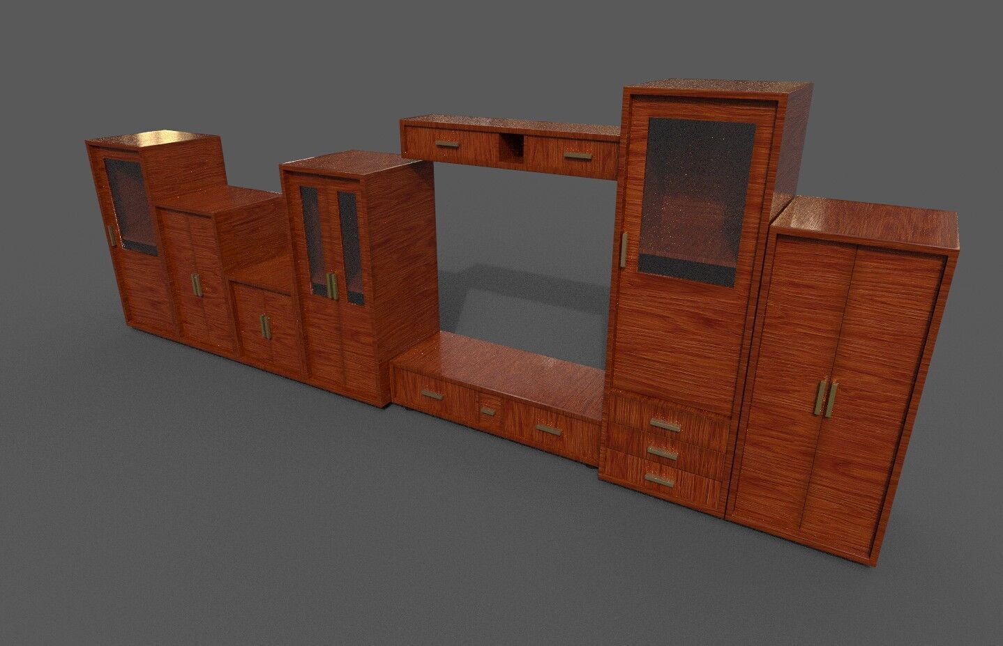 Pack 2 Sets Modern Furniture 3D Model Low-poly 3D model_3