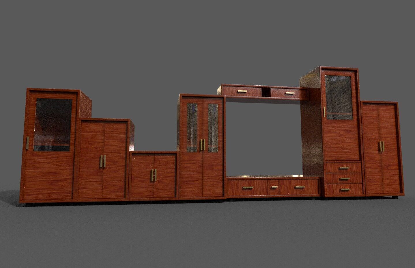 Pack 2 Sets Modern Furniture 3D Model Low-poly 3D model_2