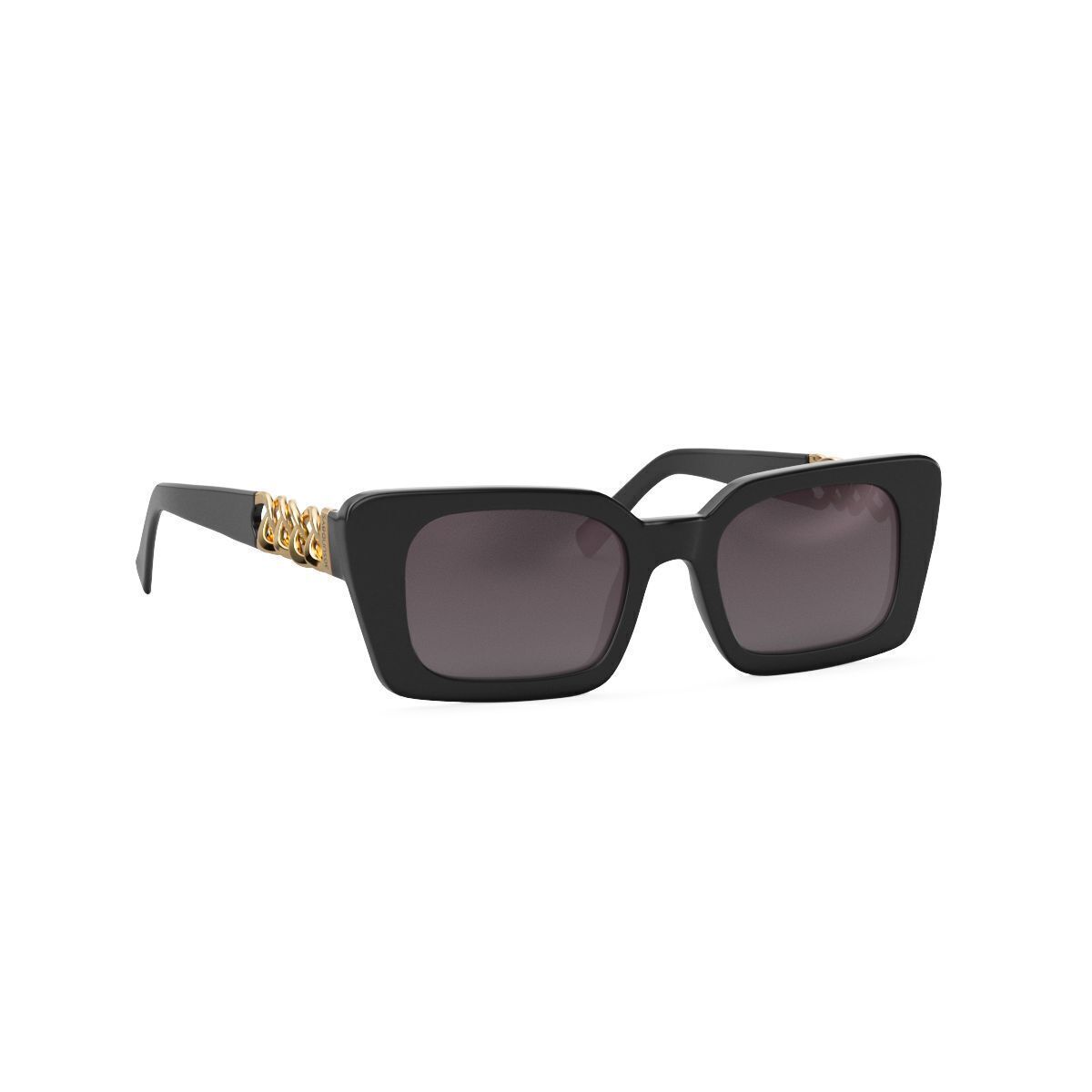 30Sundays Lustra Square Sleek Link Chain Sunglasses 3D model_14