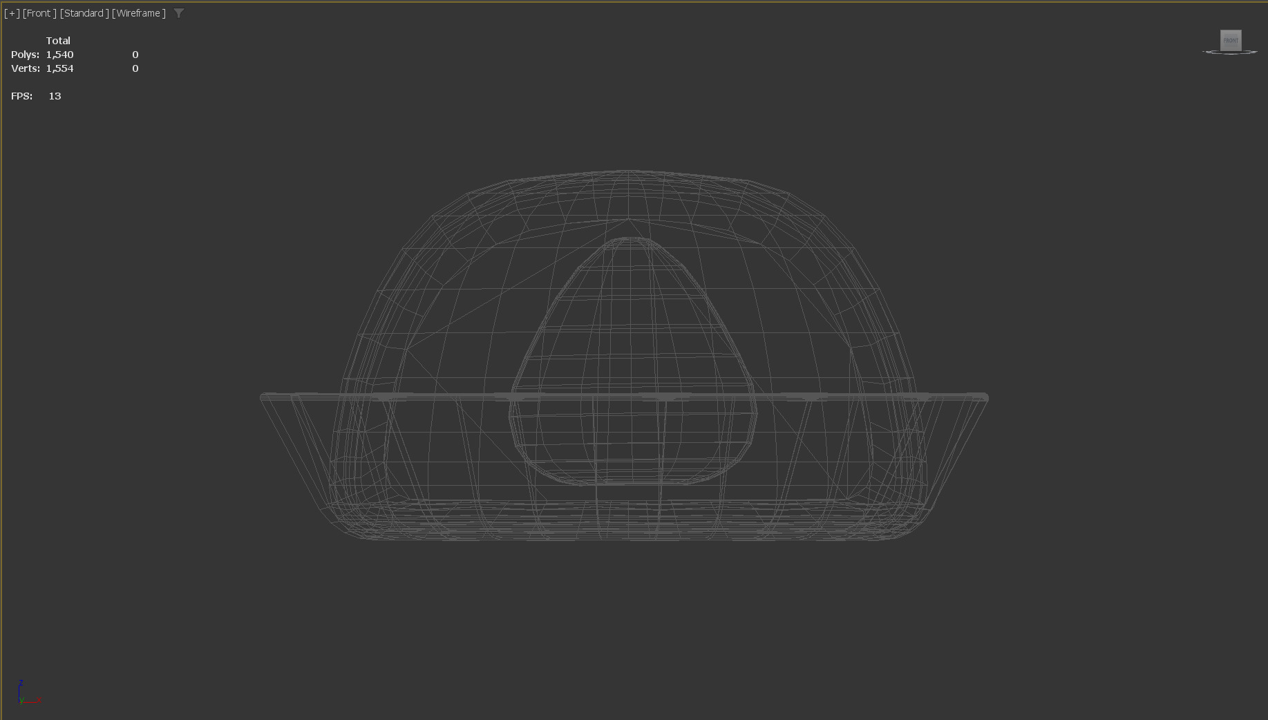 Stylized Low-Poly Daifuku Mochi Low-poly 3D model_14