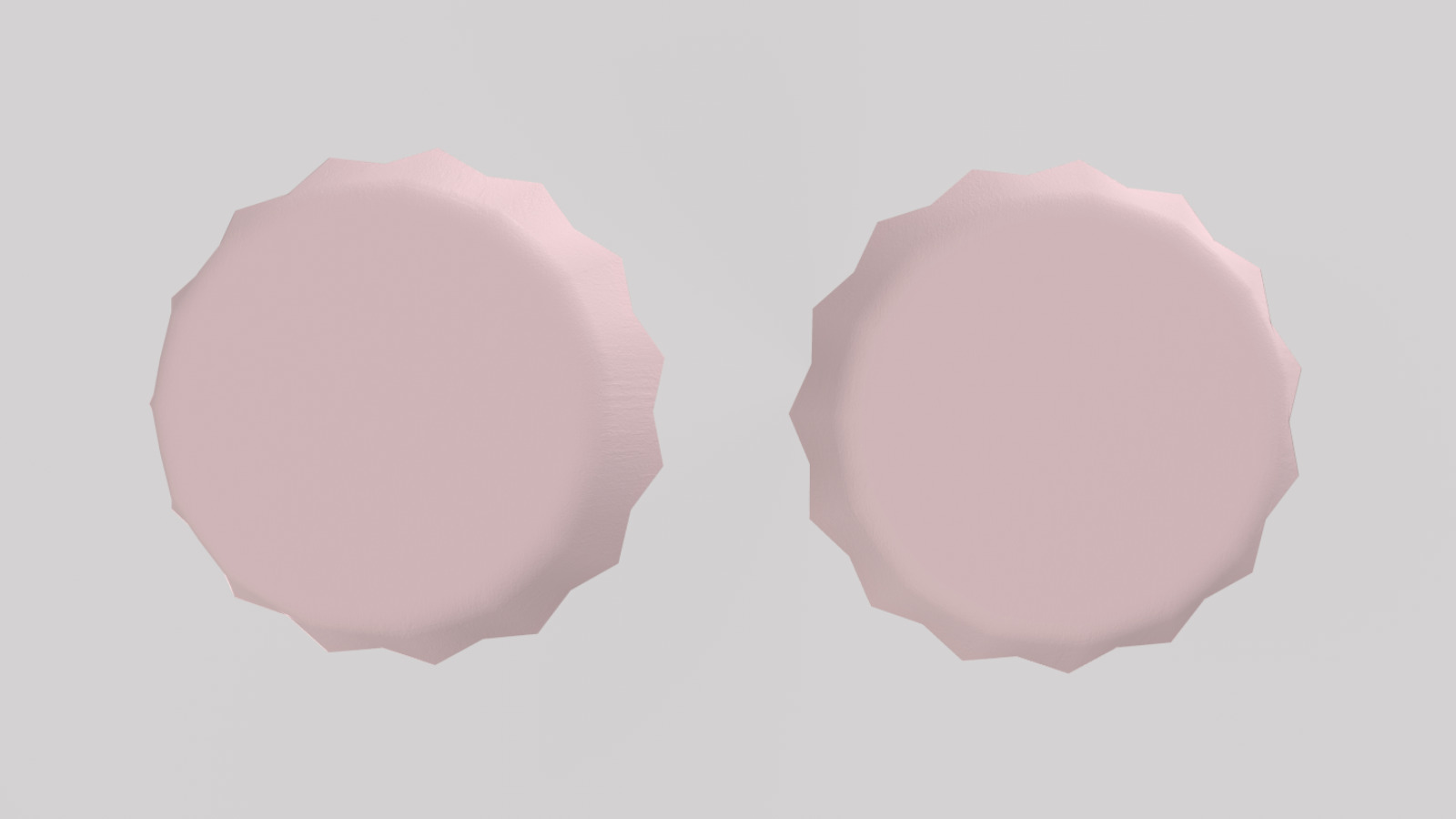 Stylized Low-Poly Daifuku Mochi Low-poly 3D model_12