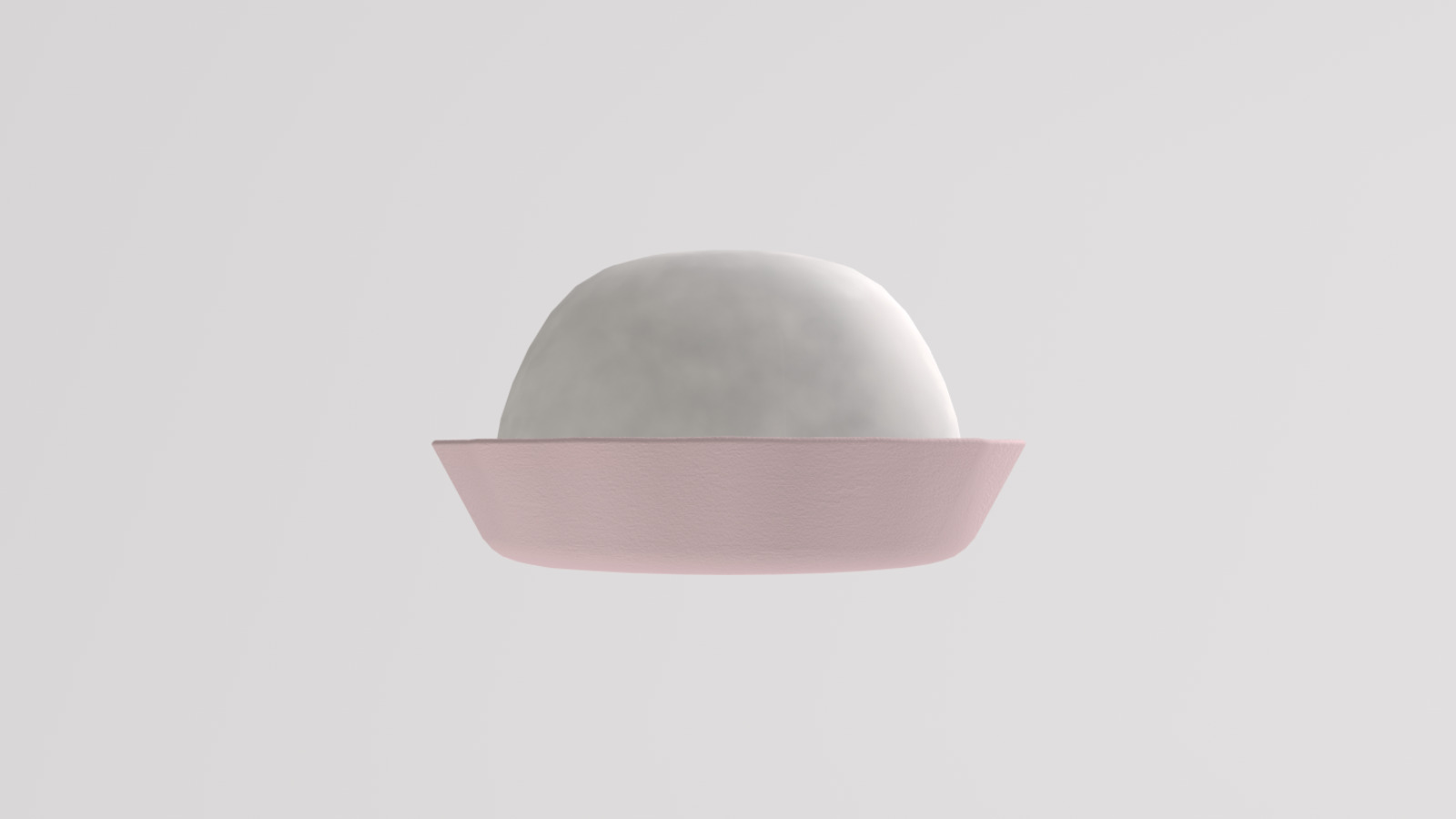 Stylized Low-Poly Daifuku Mochi Low-poly 3D model_10
