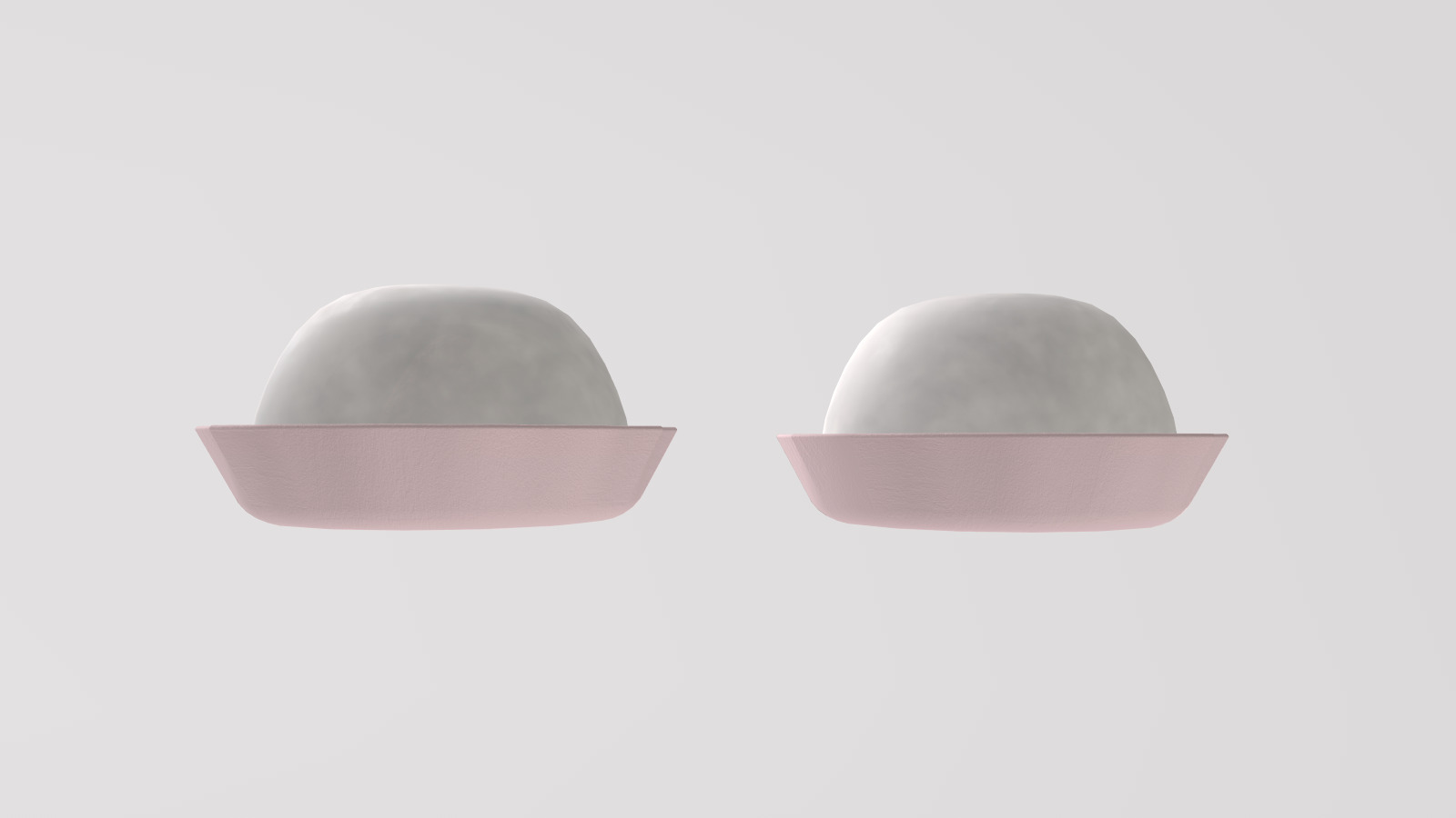 Stylized Low-Poly Daifuku Mochi Low-poly 3D model_8