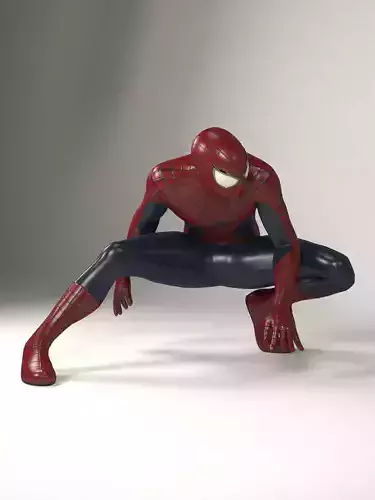 SPIDER MAN 3D MODEL Detailed and High Quality Action Figure