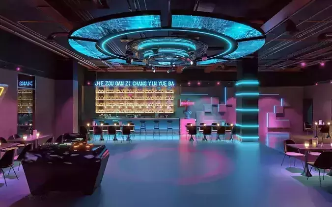 Industrial style bar