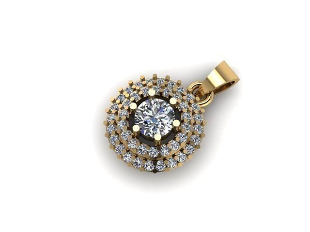Moissanite Diamond pendant 3D print model