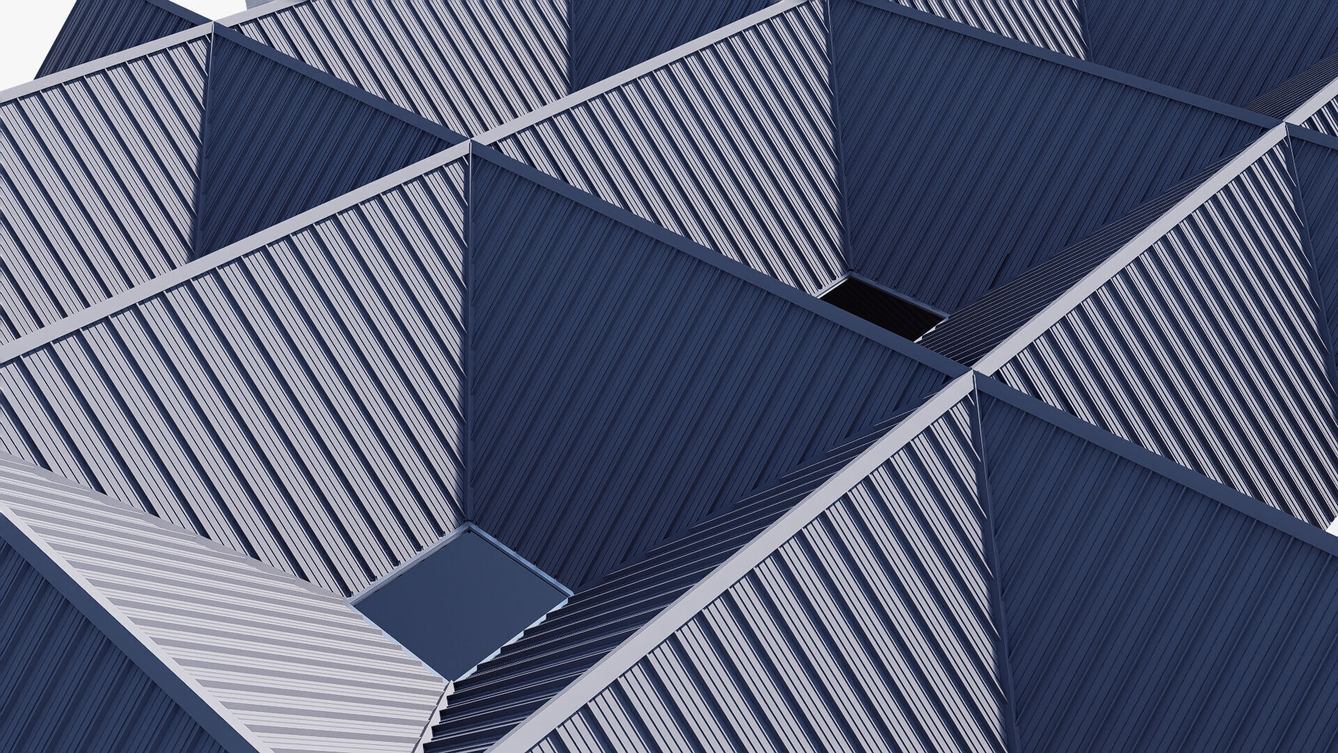 college library Low-poly 3D model_9