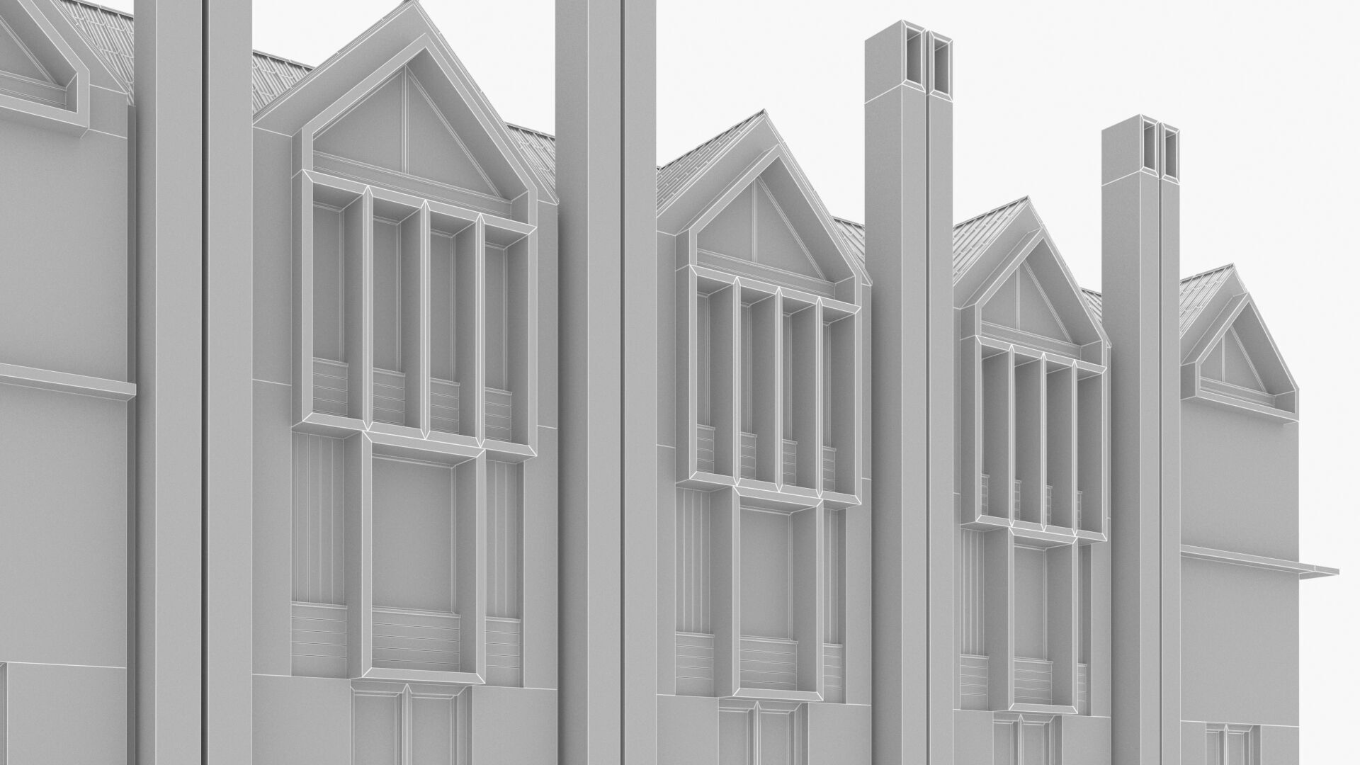 college library Low-poly 3D model_17