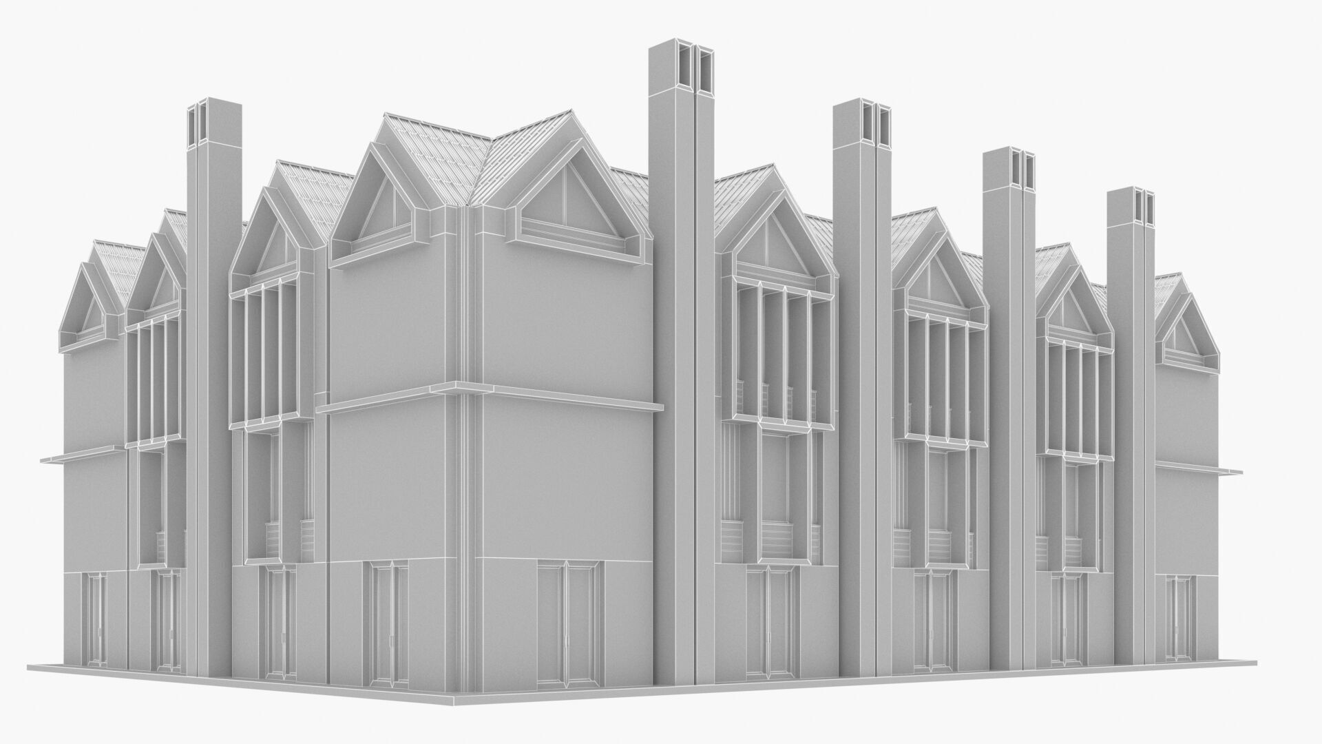 college library Low-poly 3D model_15