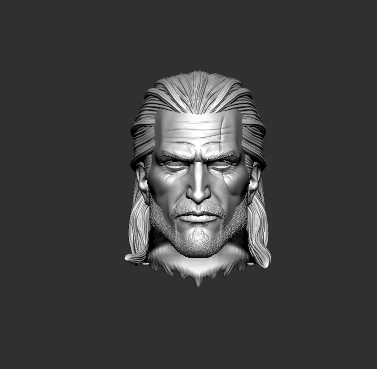ONE12 Scale HEAD Geralt 3D print model