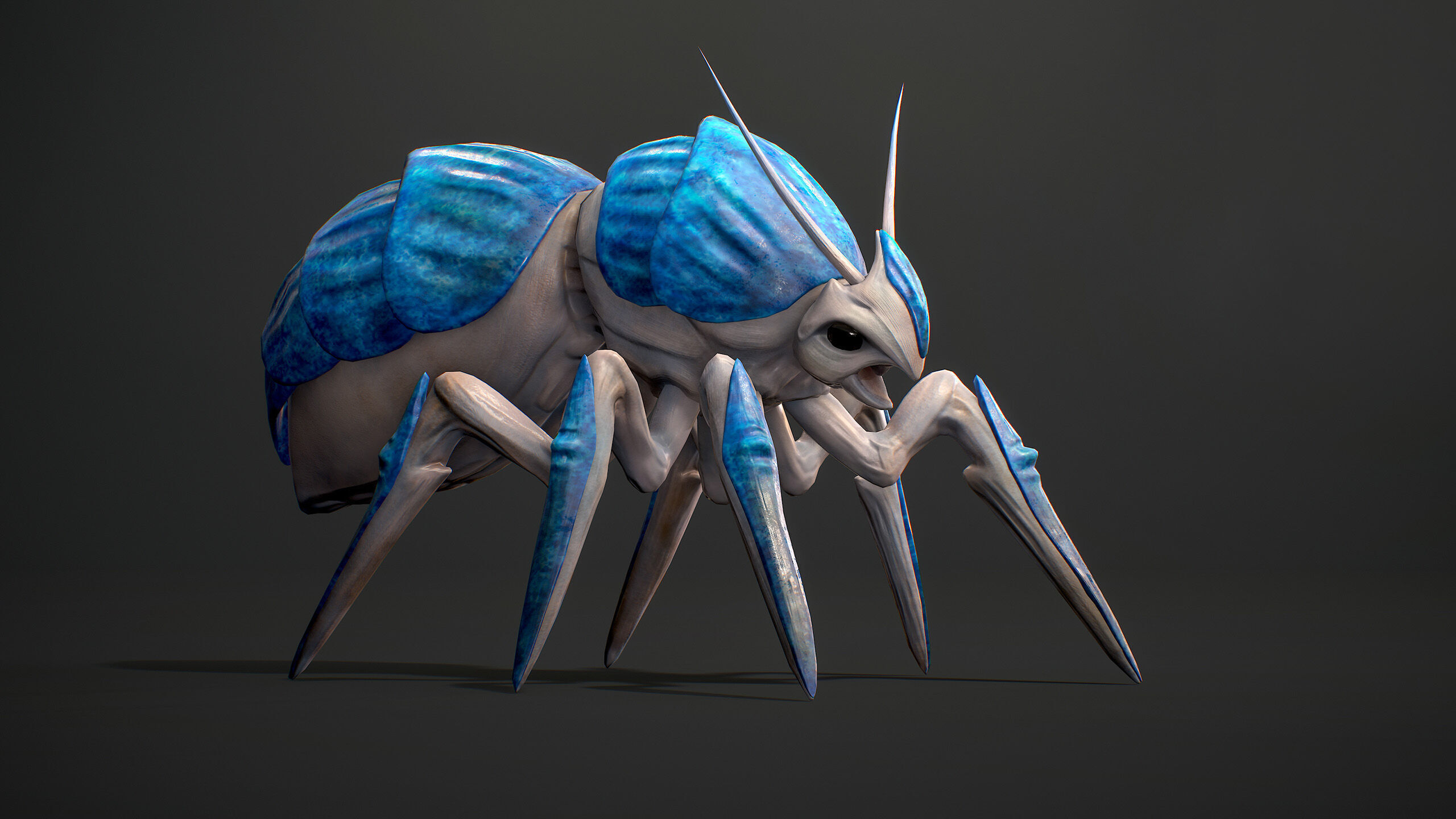 Beetles Fantasy1 Pack - Game Ready Low-poly 3D model_5