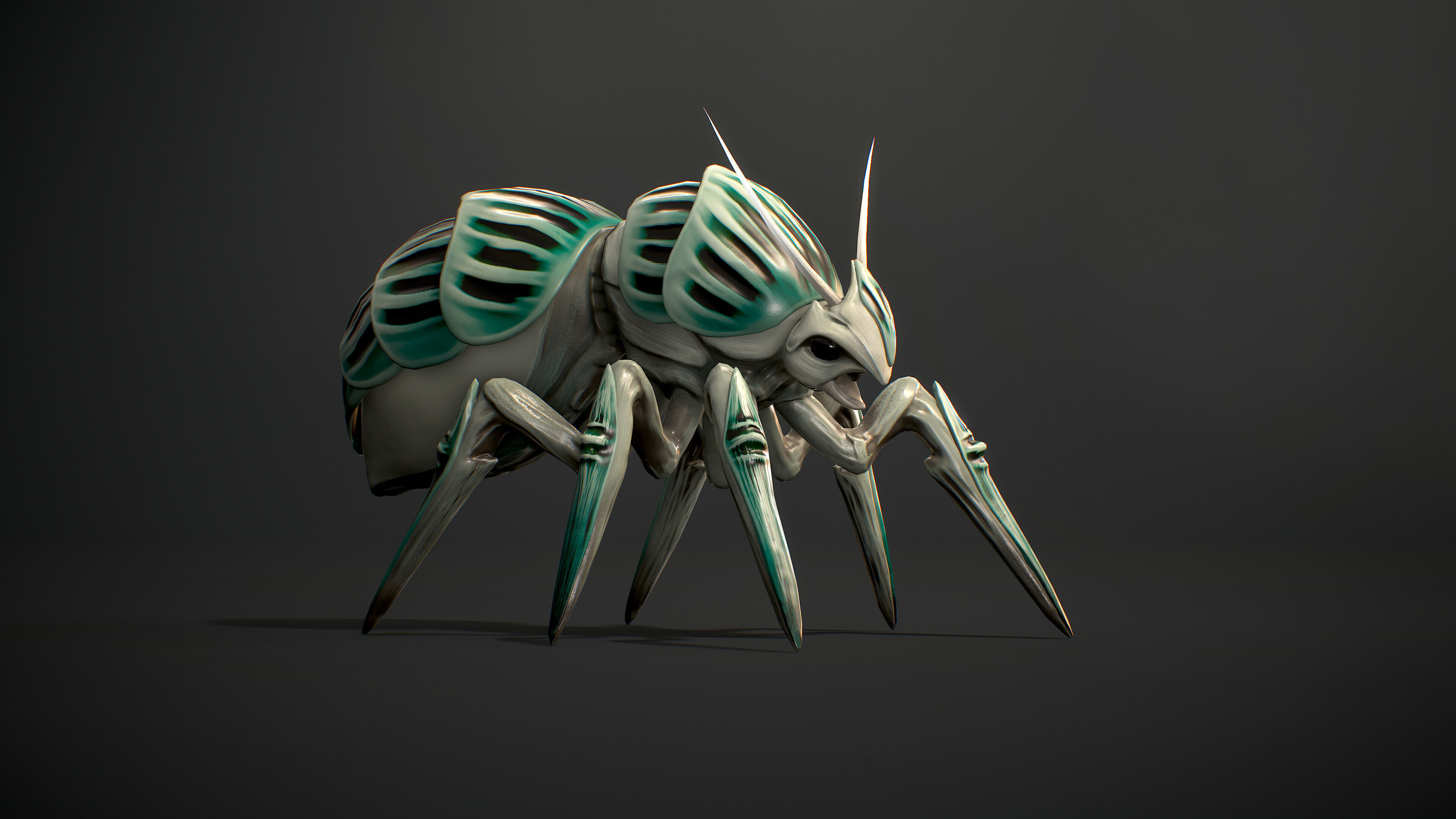 Beetles Fantasy1 Pack - Game Ready Low-poly 3D model_10