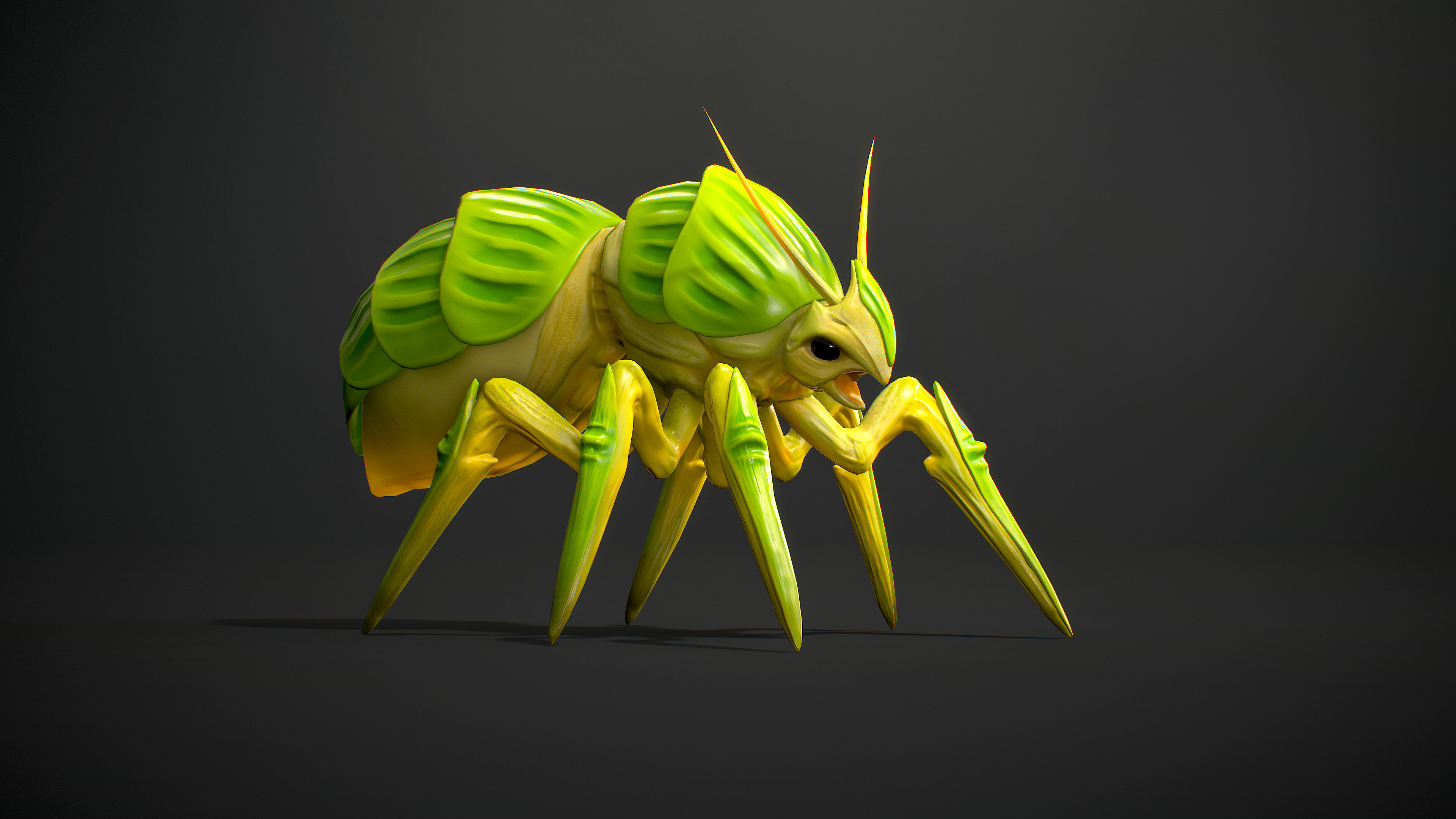 Beetles Fantasy1 Pack - Game Ready Low-poly 3D model_12