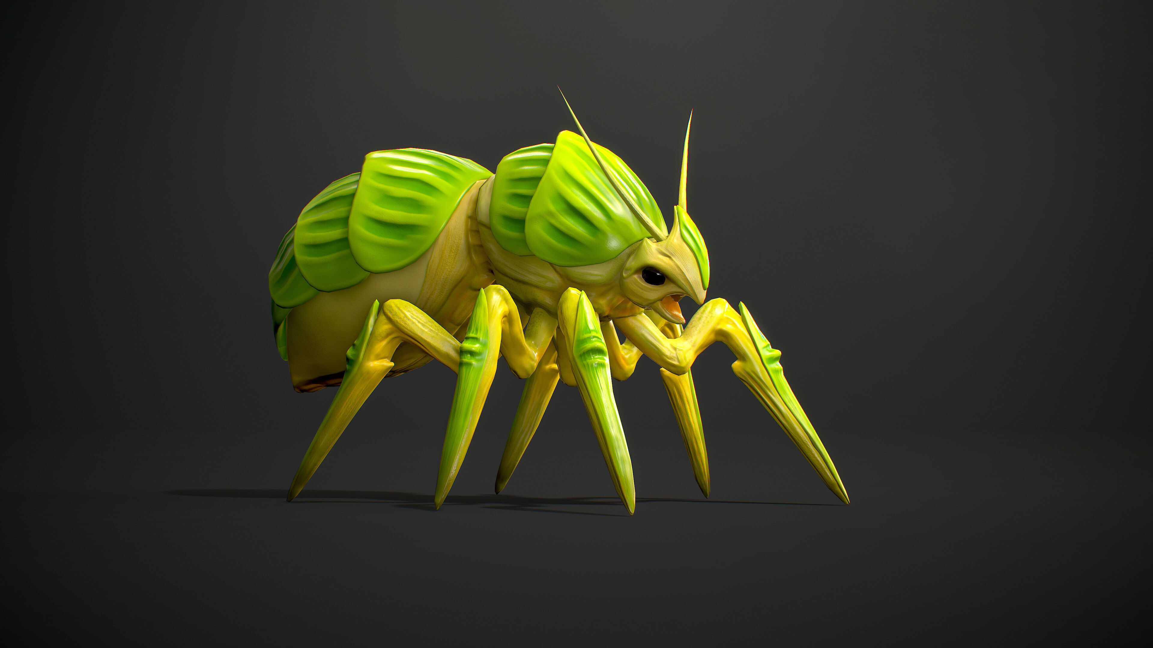 Beetles Fantasy1 Pack - Game Ready Low-poly 3D model_11
