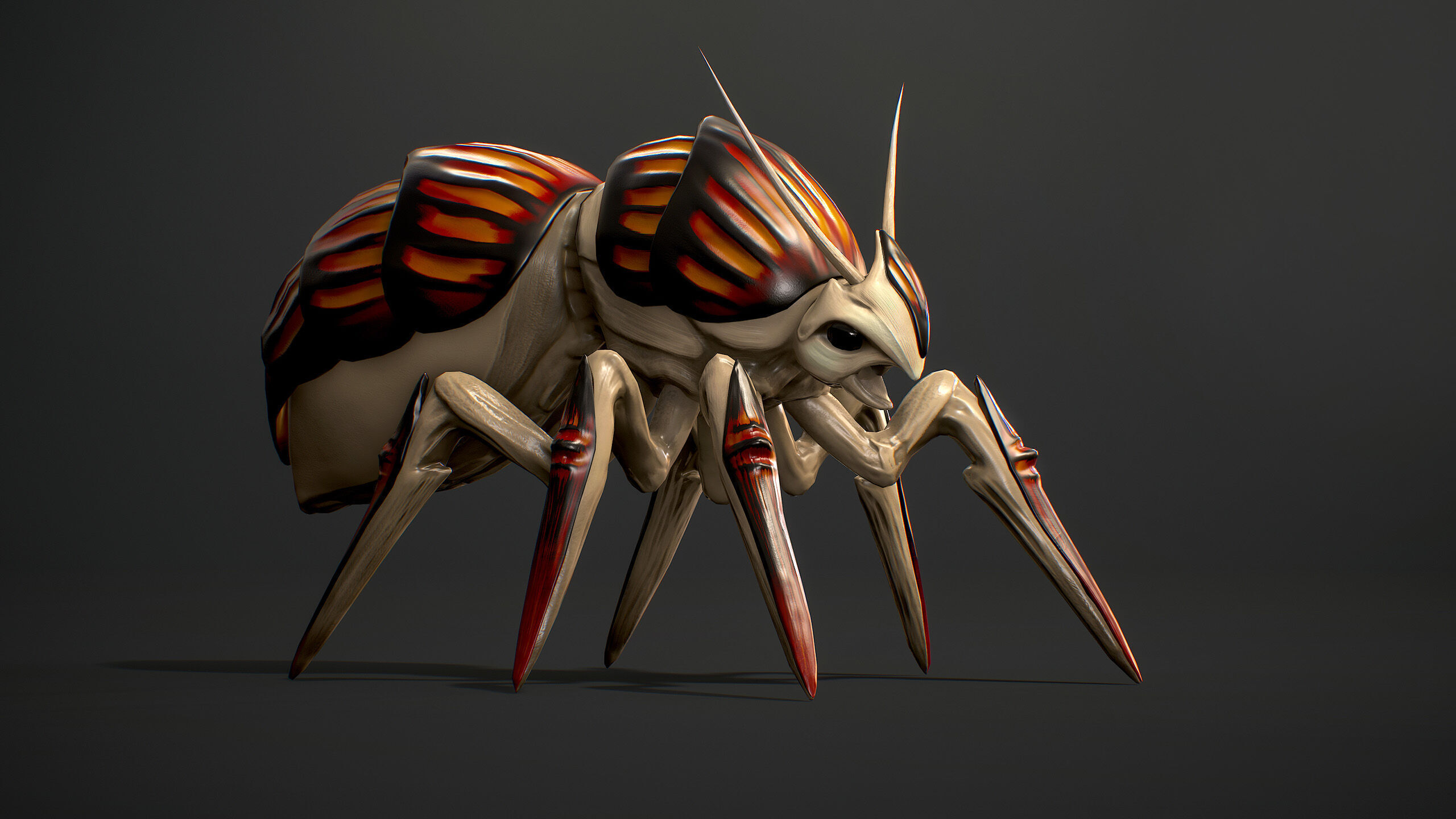 Beetles Fantasy1 Pack - Game Ready Low-poly 3D model_7
