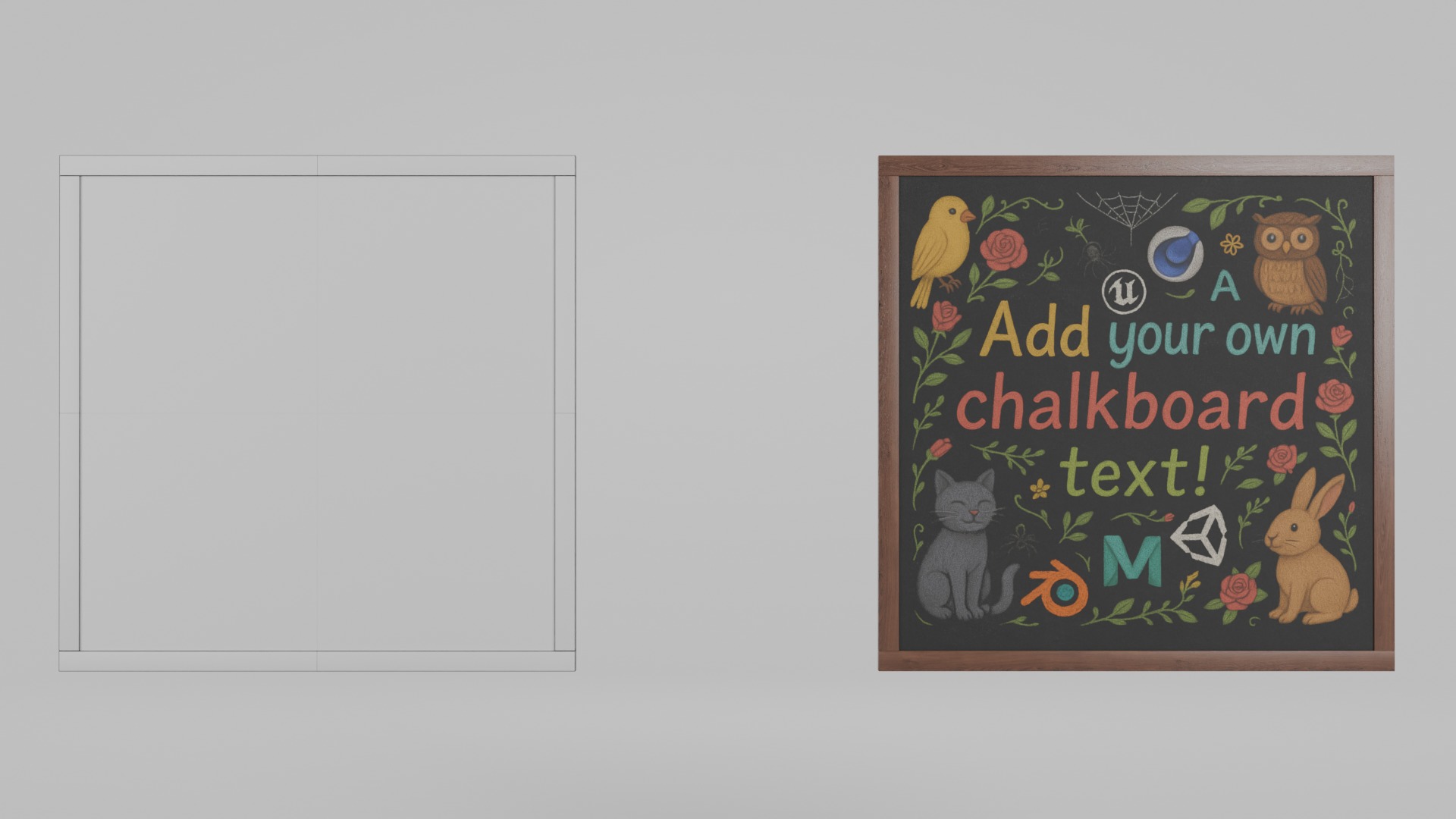 Complete Wooden Wall-Mounted Blackboard Collection _41