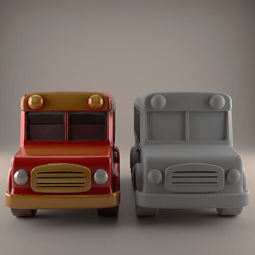 Bus Model STL for Fun Desk Decor Paperweight stl 3D print model