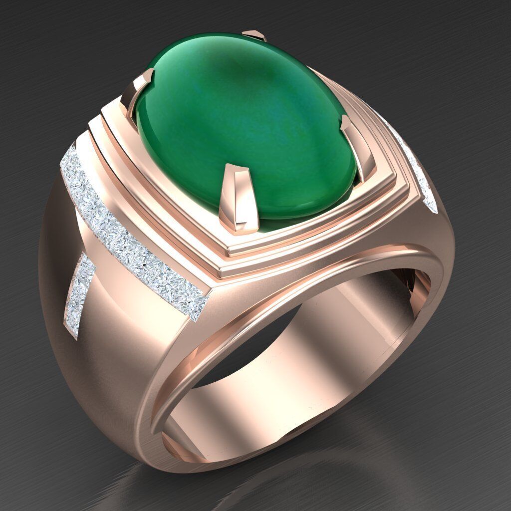 Man Ring New Design 3MR002 3D model_2