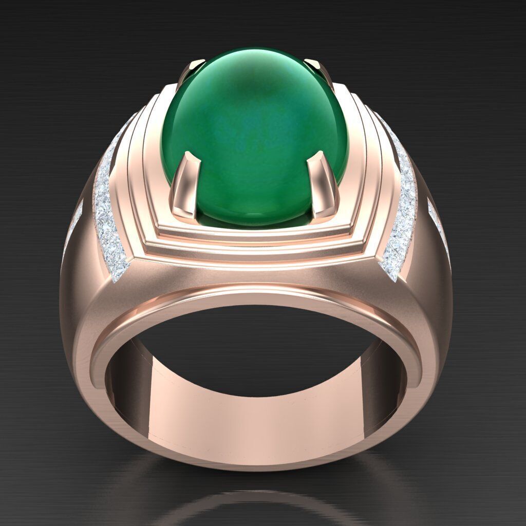 Man Ring New Design 3MR002 3D model_3