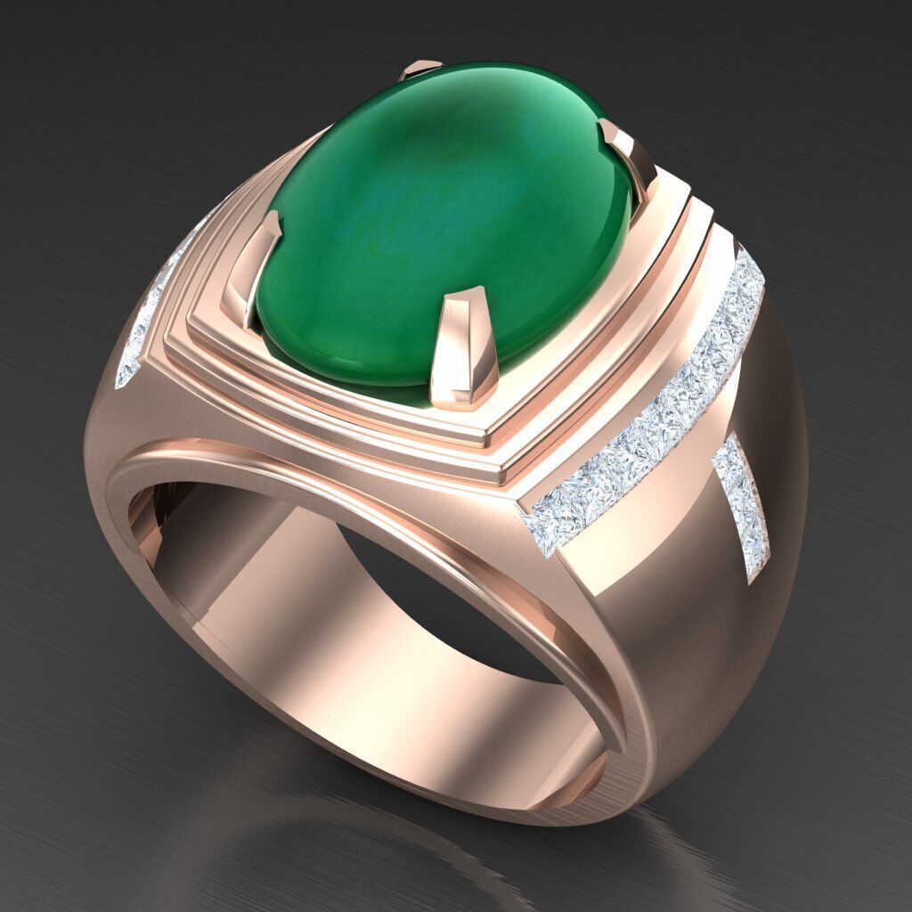 Man Ring New Design 3MR002 3D model_5