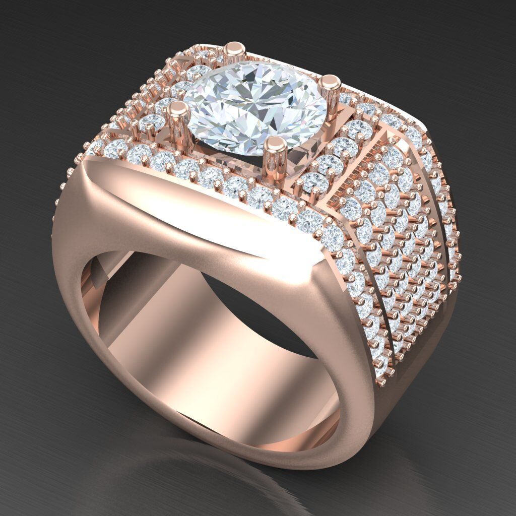 Man Ring New Design 3MR003 3D model_5