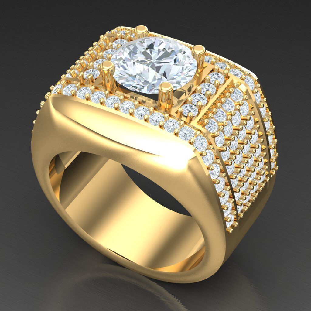 Man Ring New Design 3MR003 3D model_6