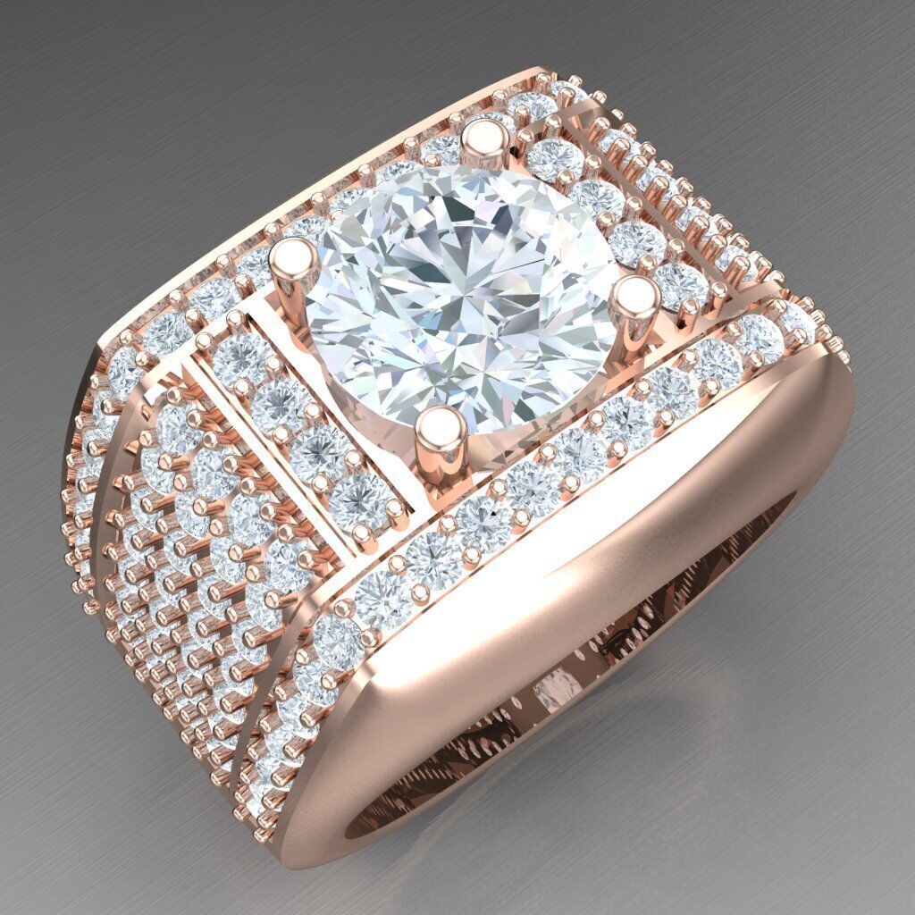 Man Ring New Design 3MR003 3D model_9