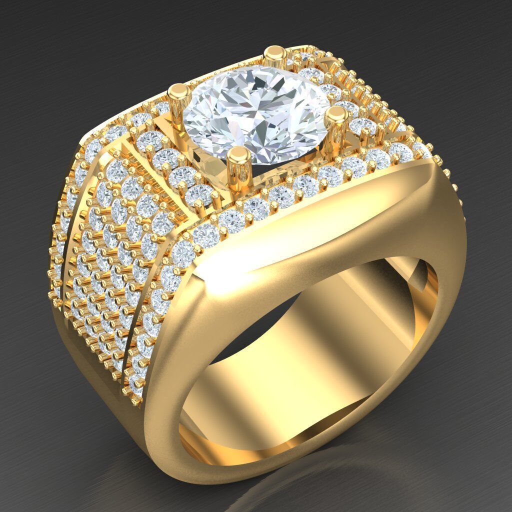 Man Ring New Design 3MR003 3D model_1