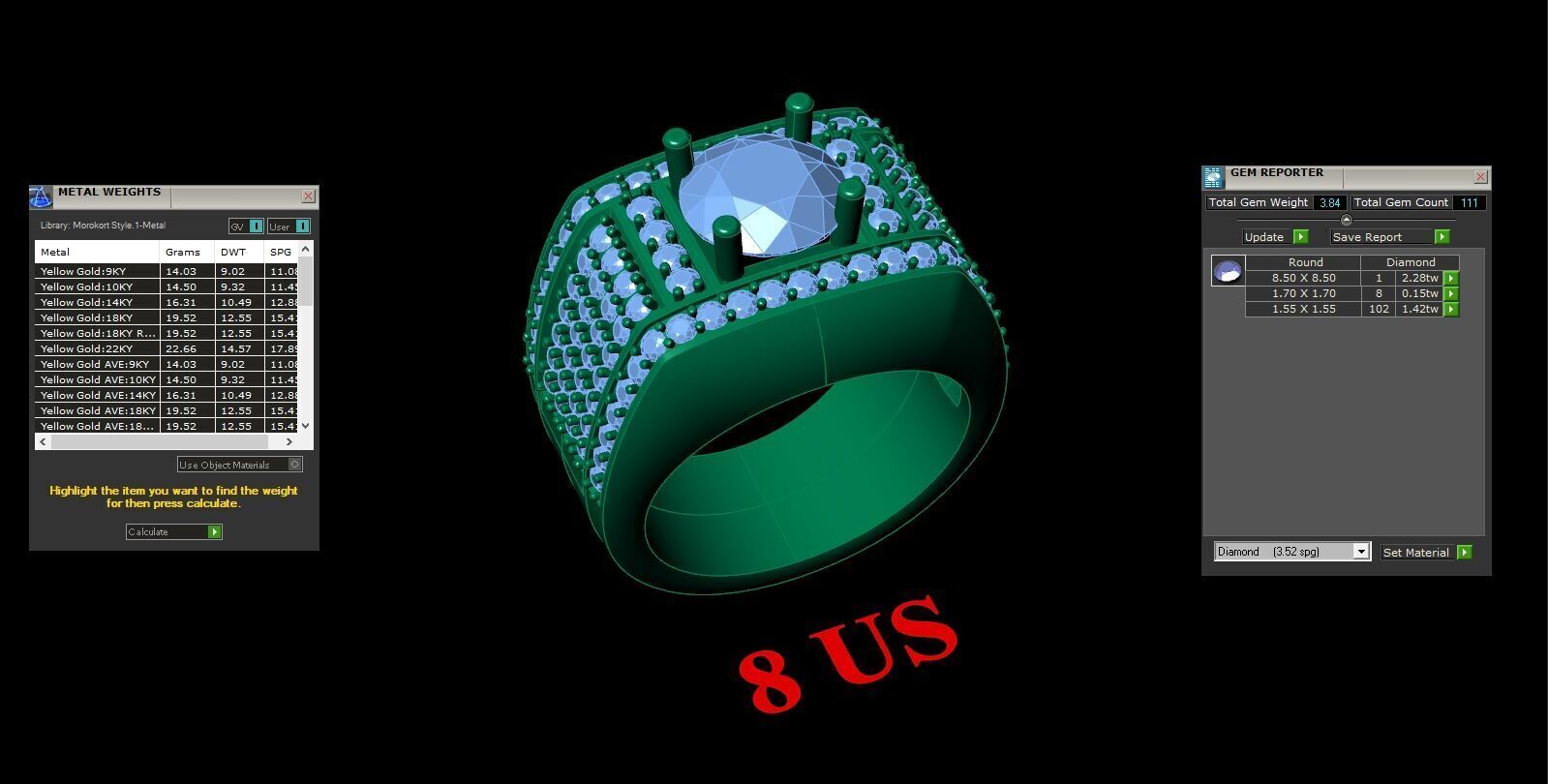 Man Ring New Design 3MR003 3D model_12