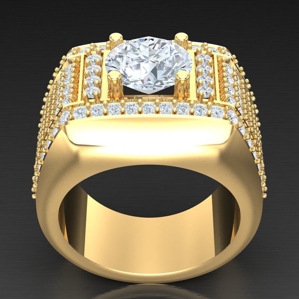 Man Ring New Design 3MR003 3D model_4