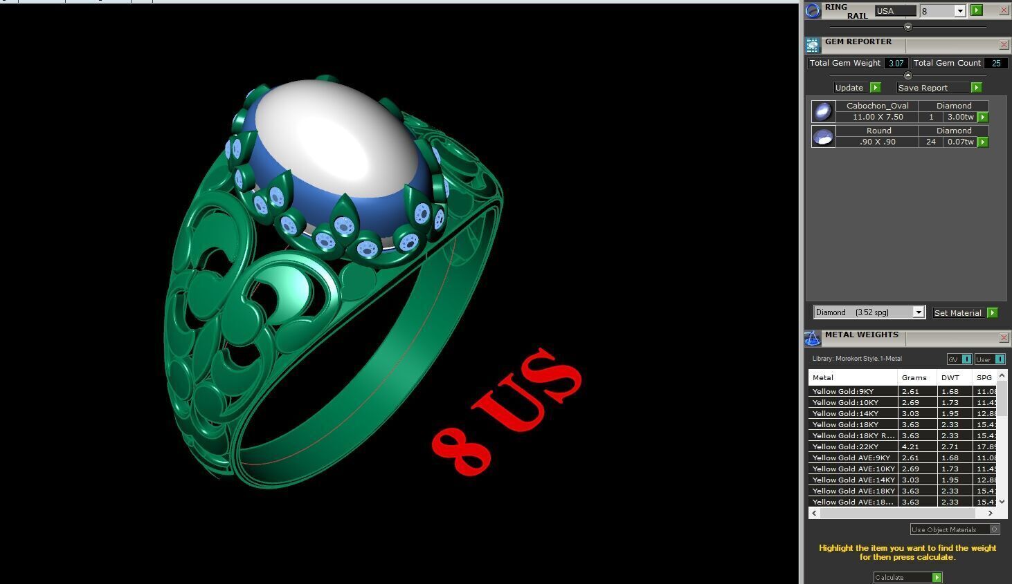 Man Ring New Design 3MR005 3D model_12