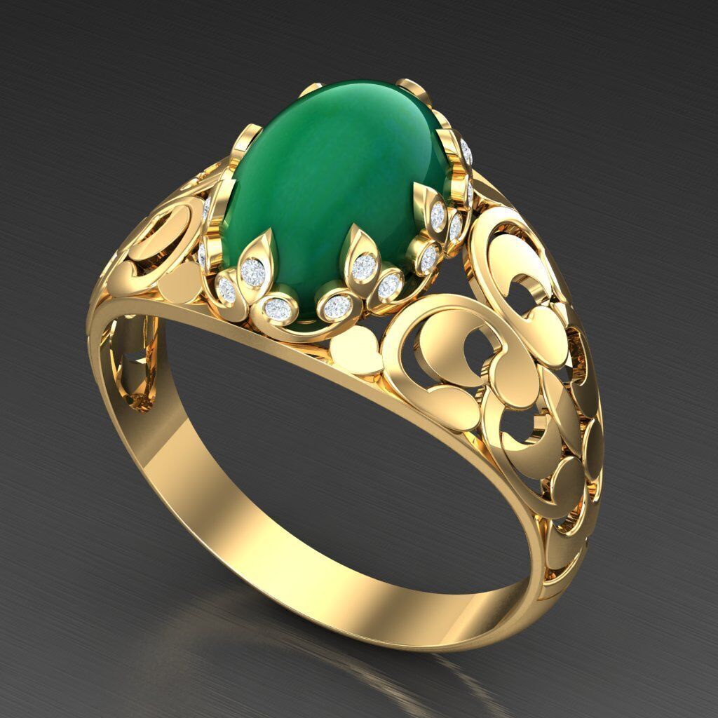 Man Ring New Design 3MR005 3D model_6