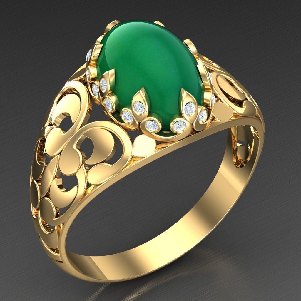 Man Ring New Design 3MR005 3D model_1
