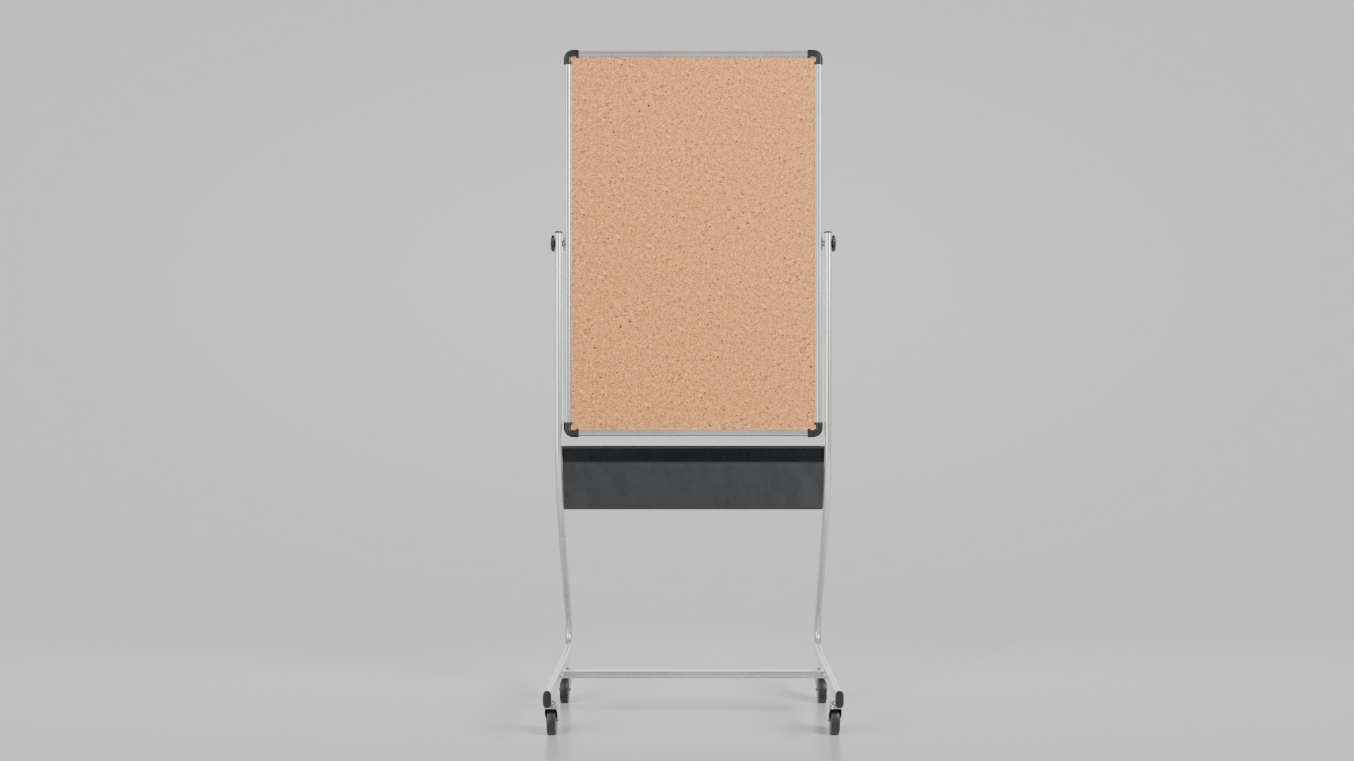 Double-Sided Metal Corkboard Trio - Customizable Pin Board Set 3D Model Collection_24