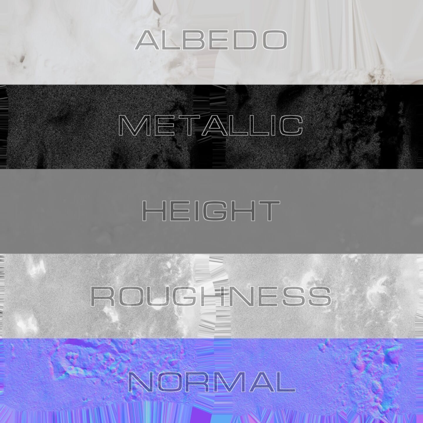 Snow 07 PBR Low-poly 3D model_2