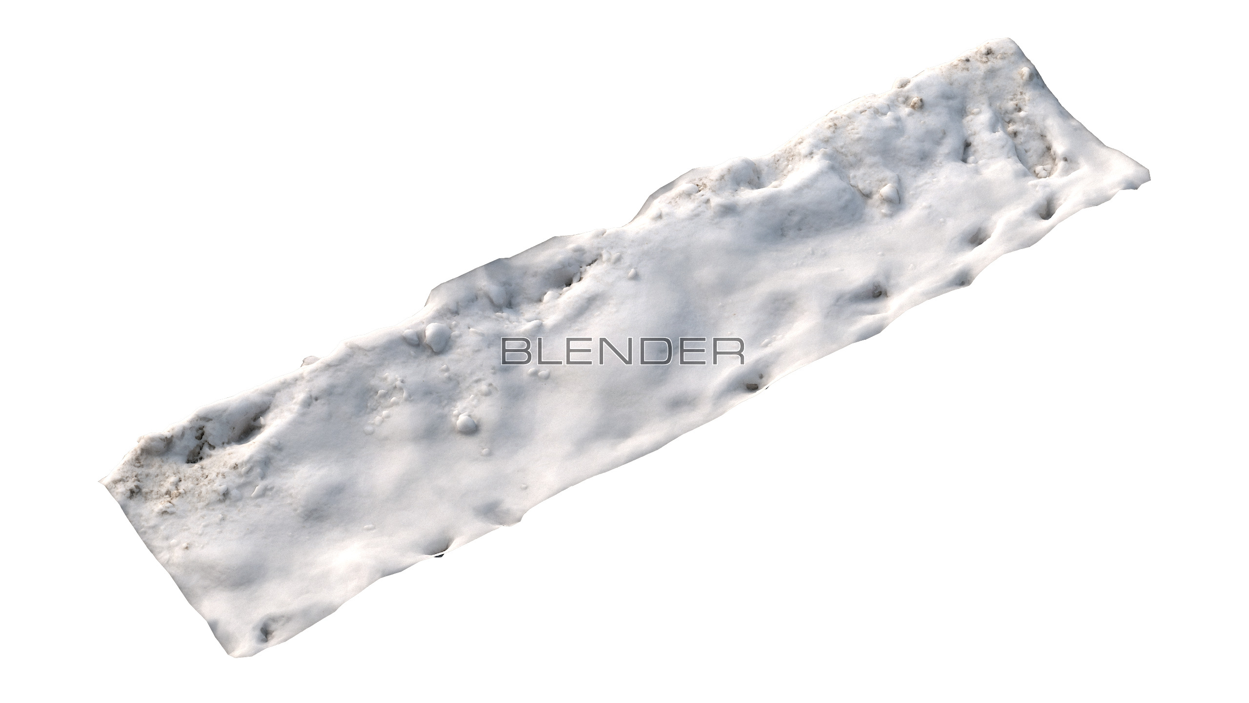 Snow 07 PBR Low-poly 3D model_12