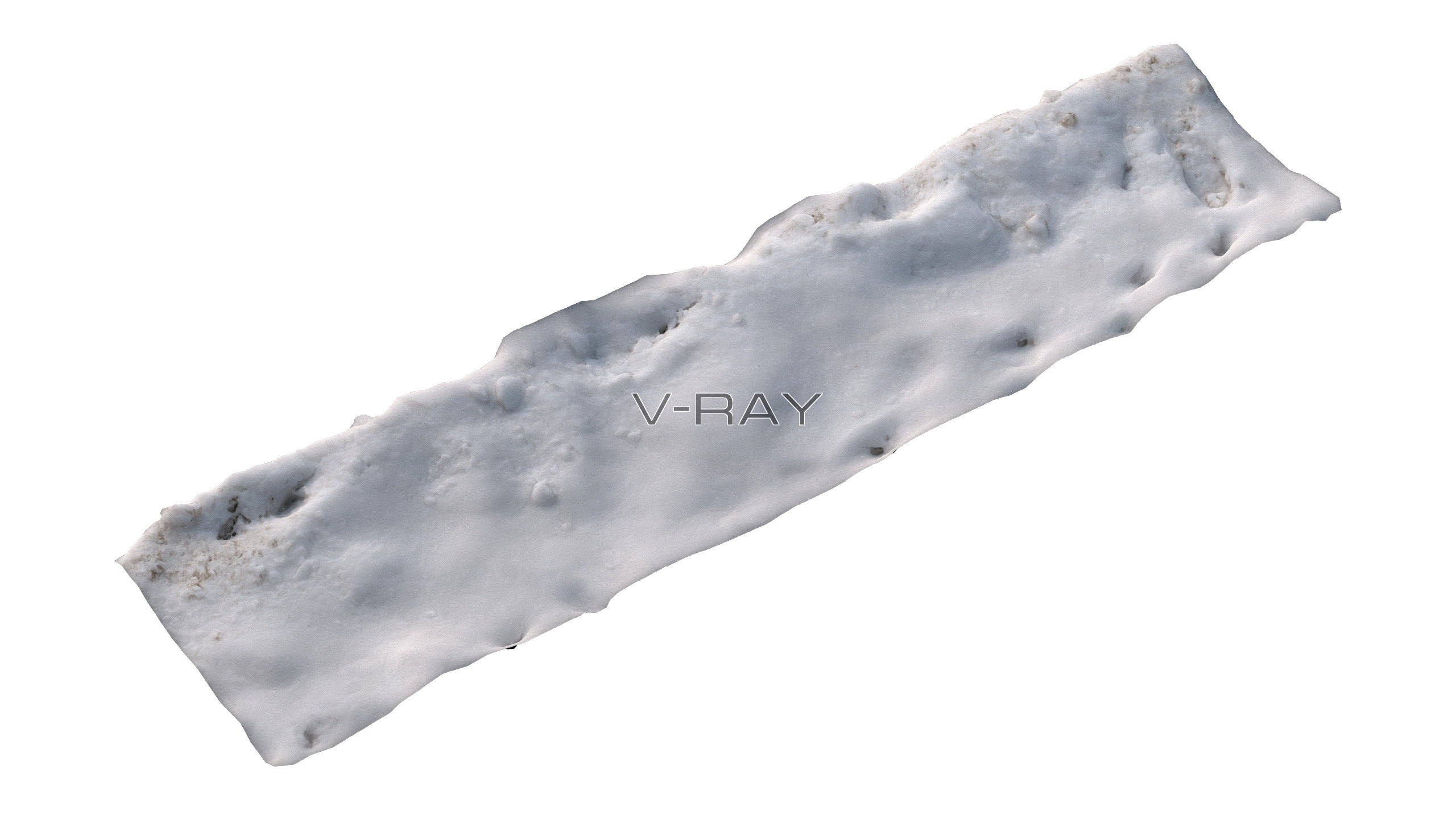 Snow 07 PBR Low-poly 3D model_14