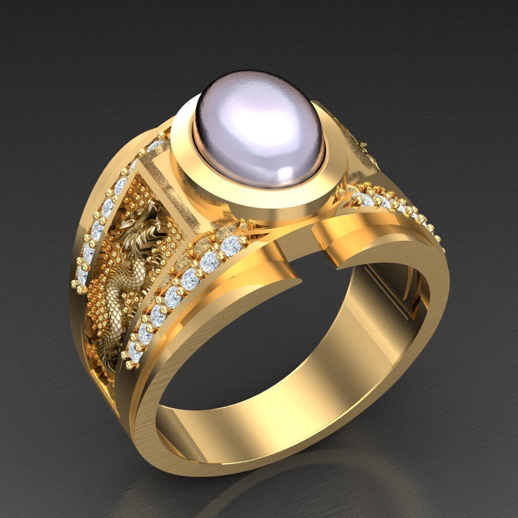 Man Ring New Design 3MR015 3D model_1