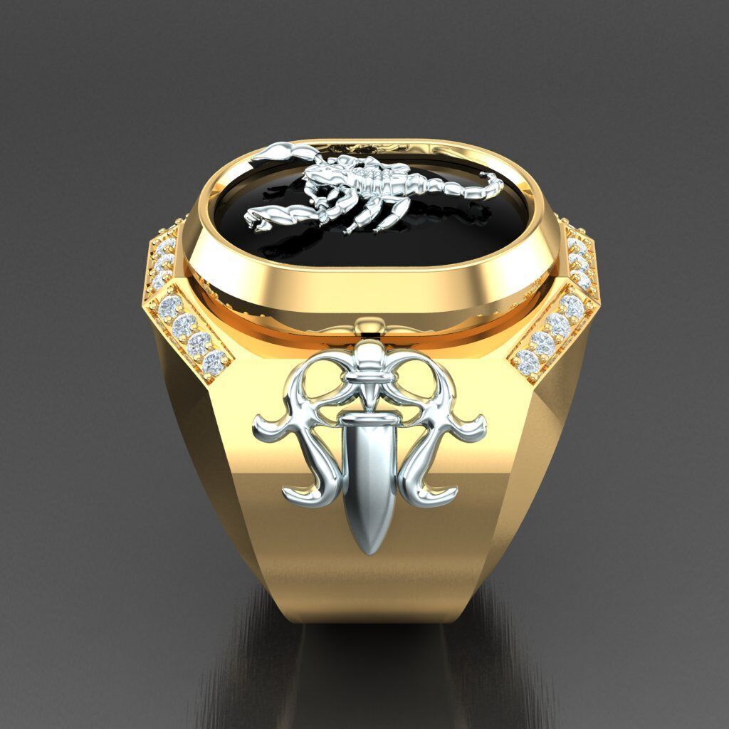 Man Ring New Design 3MR016 3D model_11