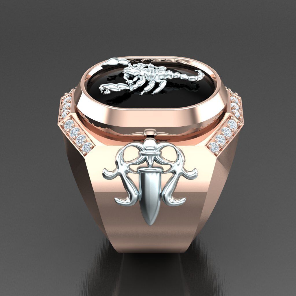 Man Ring New Design 3MR016 3D model_10