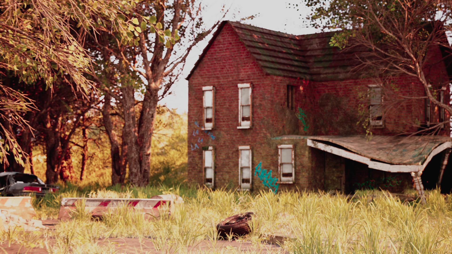 Abandoned House 3D model_3