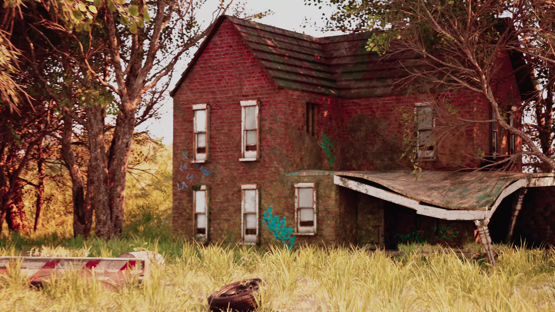 Abandoned House 3D model_0