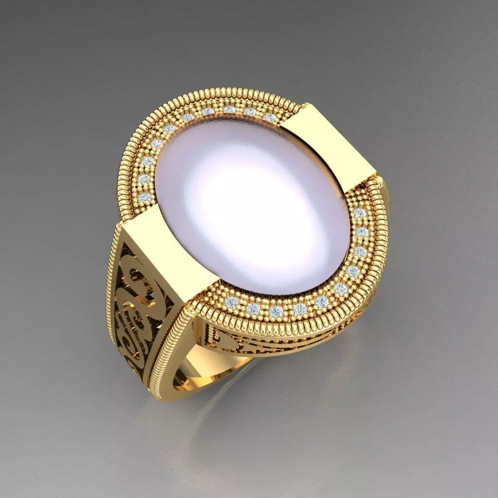 Man Ring New Design 3MR018 3D model_0