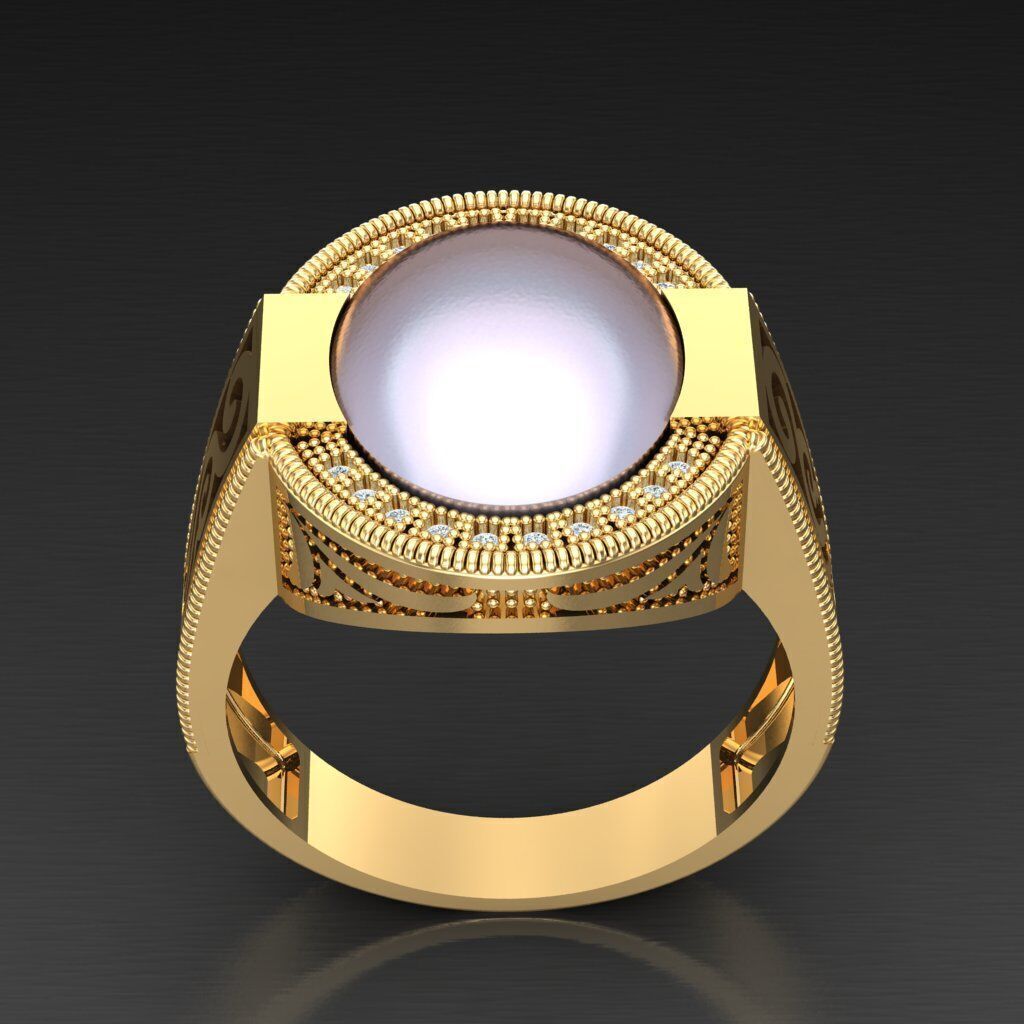 Man Ring New Design 3MR018 3D model_4