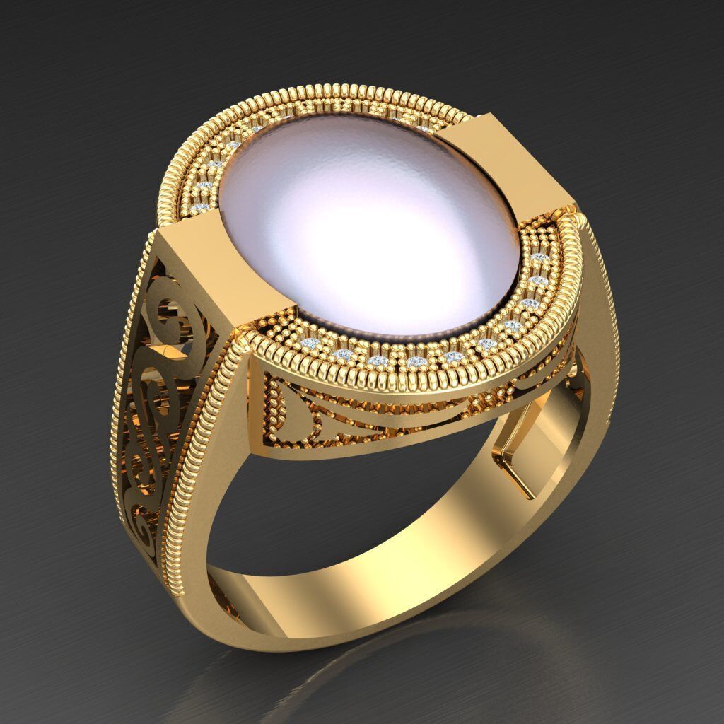 Man Ring New Design 3MR018 3D model_1